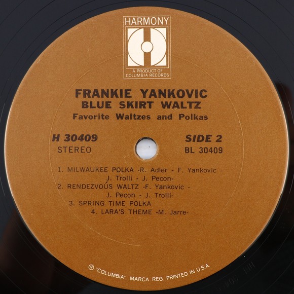 Frankie Yankovic Blue Skirt Waltz (Favourite Waltzes & Polkas) LP Record H 30409 - Picture 11 of 15